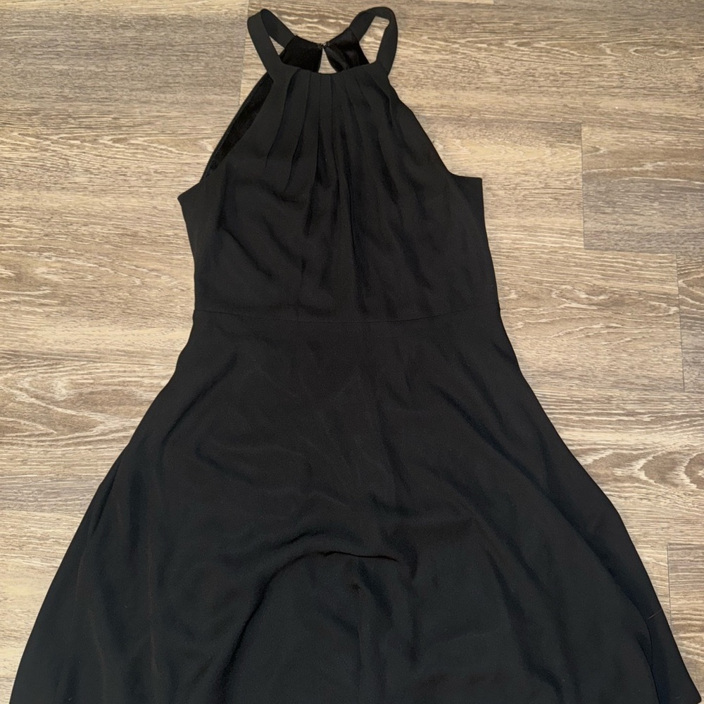 Express Black Halter Backless Sundress